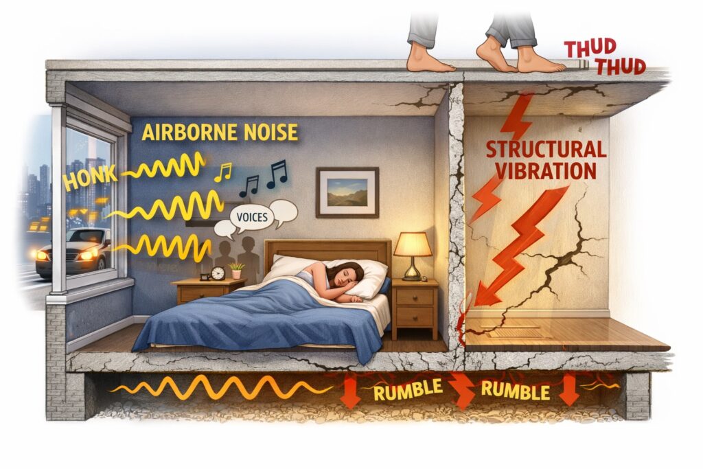 bedroom-noise-cross-section-airborne-structural-vibration